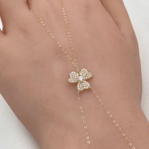 كف ذهب عيار 18 الوزن 1.6 جرام