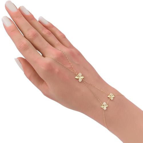 كف ذهب عيار 18 الوزن 1.37 جرام