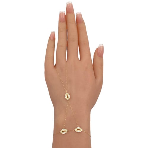 كف ذهب عيار 18 الوزن 1.34 جرام