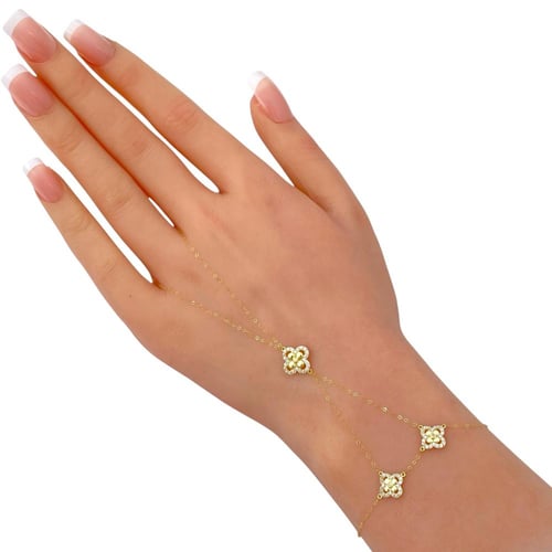 كف ذهب عيار 18 الوزن 1.52 جرام