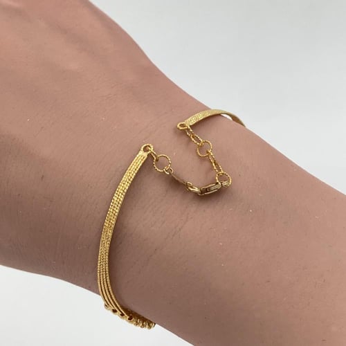 اسواره وخاتم ذهب عيار 21 الوزن 10.55