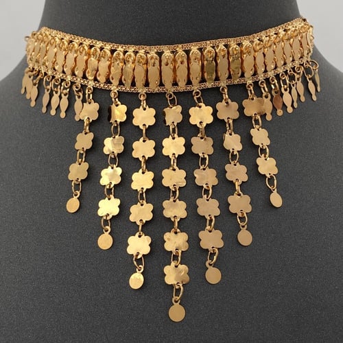 خناق ذهب عيار 21 الوزن 17.7 جرام