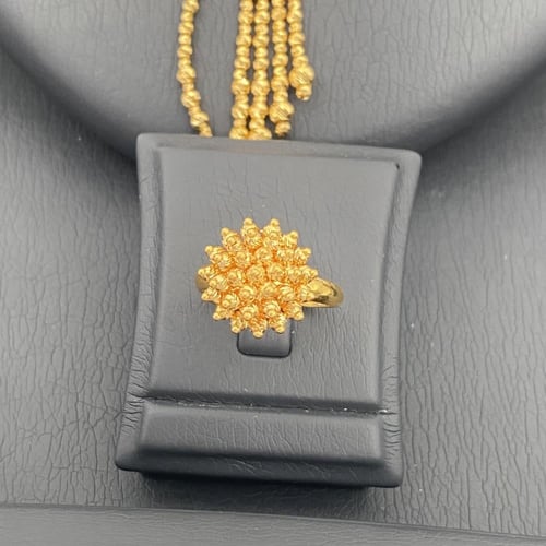 طقم ذهب مبروم عيار 21 وزن 51.33 جم لإطلالة ملكية س...