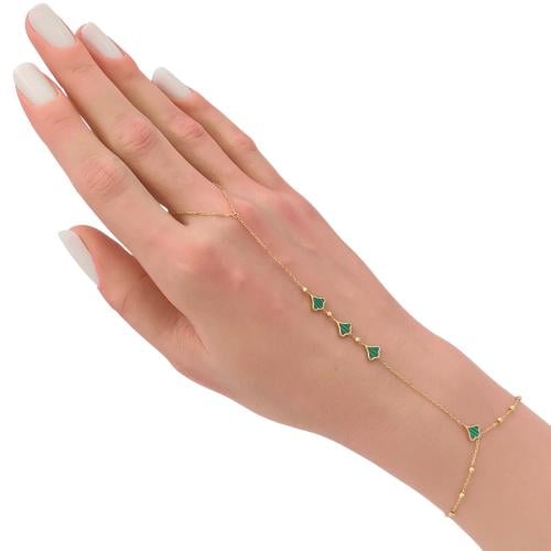 كف ذهب عيار 18 الوزن 1.67 جرام