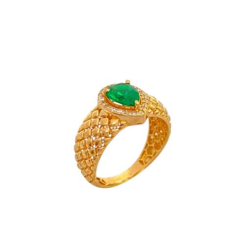 خاتم ذهب عيار 18 الوزن 4.13 جرام