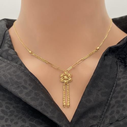 عقد ذهب عيار 18 الوزن 5.46 جرام