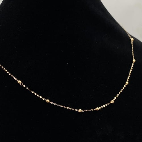 عقد ذهب عيار 18 الوزن 0.66 جرام