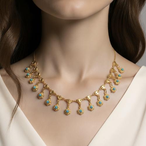 عقد ذهب عيار 21 الوزن 4.82 جرام