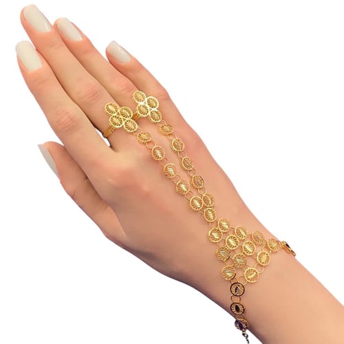 كف ذهب خليجى عيار21 الوزن 11.71 جرام