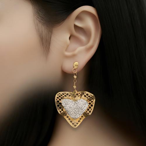 حلق ذهب عيار 18 الوزن 4.54 جرام