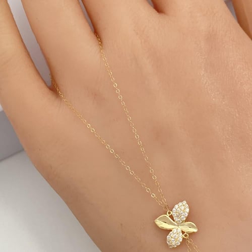 كف ذهب عيار 18 الوزن 1.37 جرام