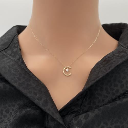 عقد ذهب عيار 18 الوزن 0.69 جرام سهل التنسيق مع أي...