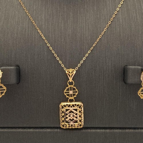 نصف طقم ذهب عيار 21 الوزن 4 جرام