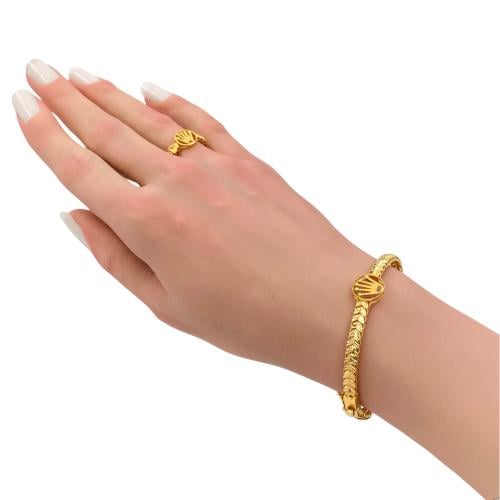 اسواره وخاتم ذهب عيار 21 الوزن 13.15 جرام