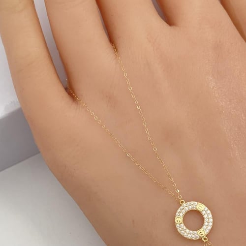 كف ذهب عيار 18 الوزن 1.32 جرام