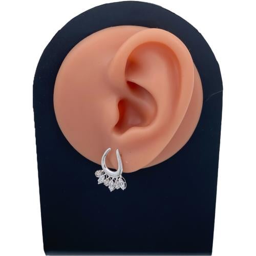 حلق ذهب عيار 18 الوزن 2.37 جرام