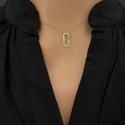 عقد ذهب عيار 18 الوزن 0.66 جرام