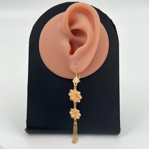 حلق ذهب عيار 21 الوزن 3.86 جرام