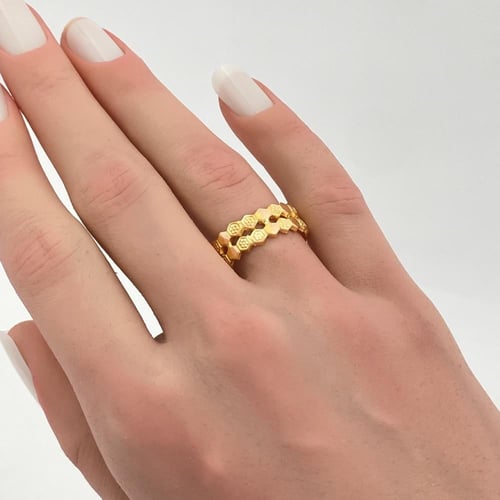 اسواره وخاتم ذهب عيار 21 الوزن 10.94 جرام