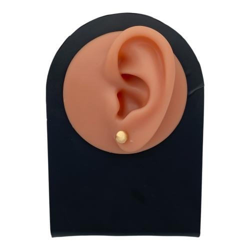 حلق ذهب عيار 18 الوزن 1.22 جرام