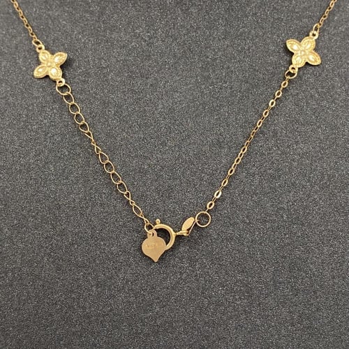 عقد ذهب عيار 18 الوزن 1.11 جرام