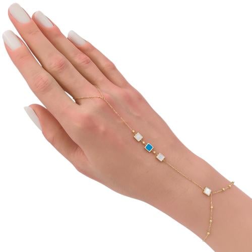 كف ذهب عيار 18 الوزن 1.7 جرام