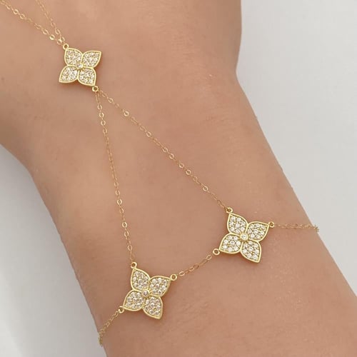 كف ذهب عيار 18 الوزن 1.84 جرام