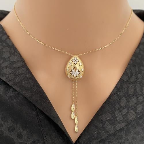 عقد ذهب عيار 18 الوزن 7.07 جرام