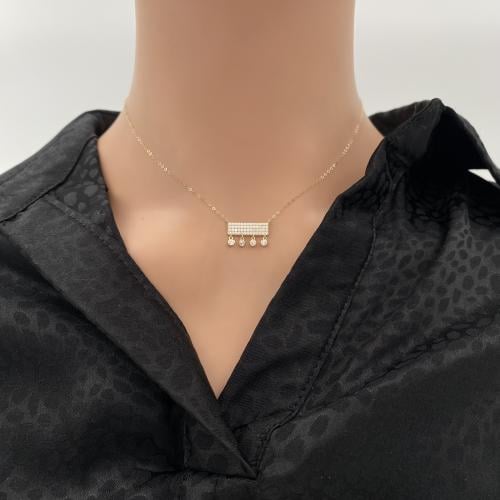 عقد ذهب عيار 18 الوزن 0.93 جرام