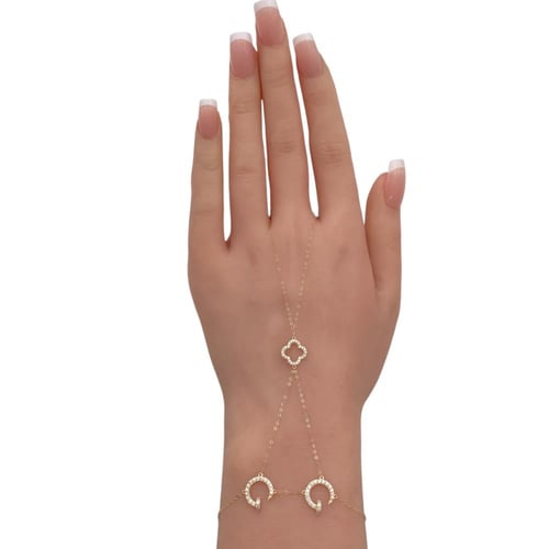 كف ذهب عيار 18 الوزن 1.08 جرام