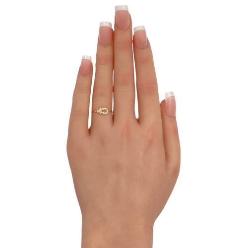 خاتم ذهب عيار 18 الوزن 0.48 جرام