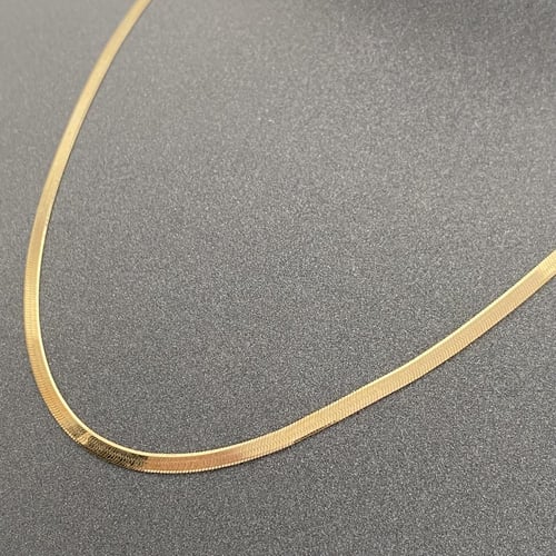 عقد فلات ذهب عيار 18 الوزن 4.40 جرام