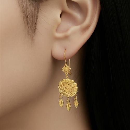 حلق كرسي جابر ذهب عيار 21 الوزن 1.70 جرام