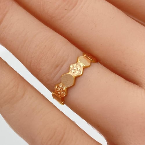 دبله ذهب عيار 21 الوزن 1.15 جرام