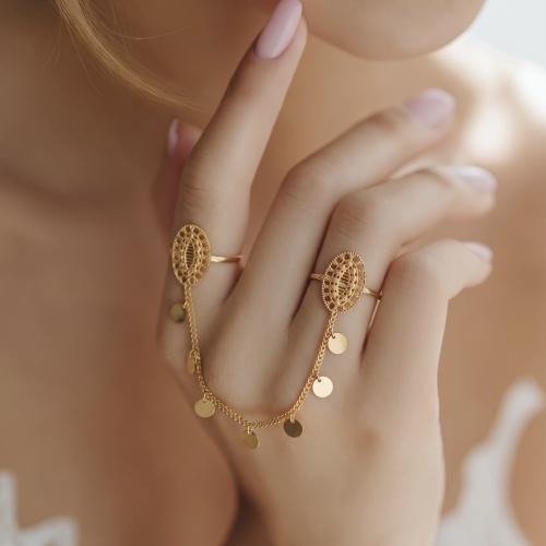 كف اوتار ذهب عيار 21 الوزن 3.38 جرام