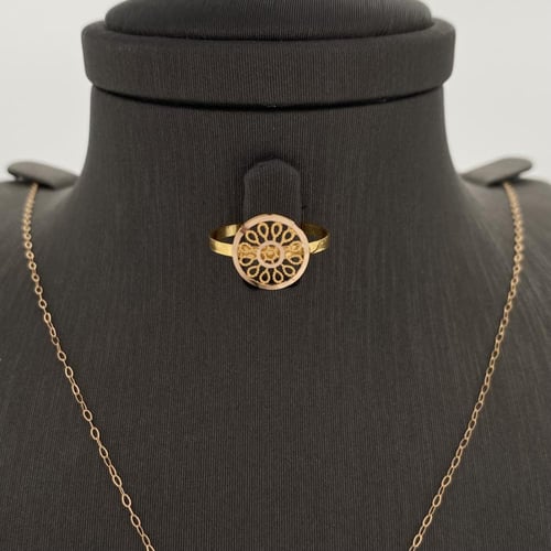 نصف طقم ذهب عيار 21 الوزن 3.22 جرام