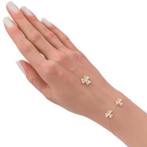 كف ذهب عيار 18 الوزن 1.6 جرام