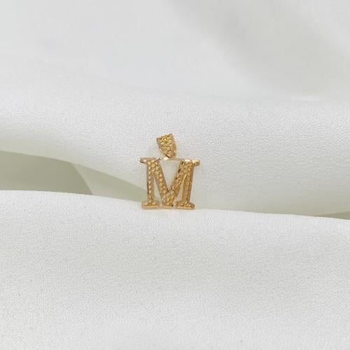 تعليقه حرف M ذهب عيار 21