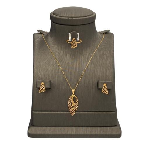 نصف طقم ذهب عيار 21 الوزن 4.09 جرام