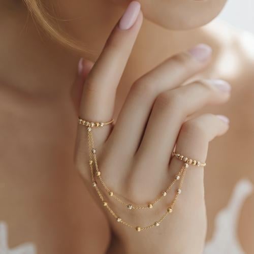 كف اوتار ذهب عيار 21 الوزن 3.20 جرام
