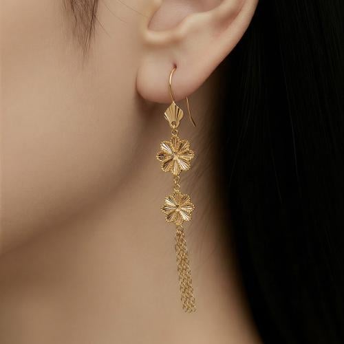 حلق ذهب عيار 21 الوزن 3.86 جرام