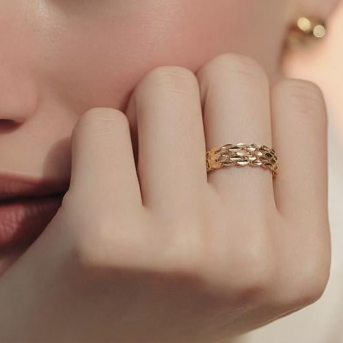 خاتم ذهب عيار 21