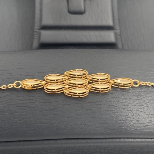 طقم ذهب غصن الزيتون عيار 21 وزن 14.42 جم بتصميم أن...