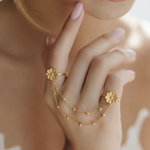 كف اوتار ذهب عيار 21 الوزن 3.38 جرام