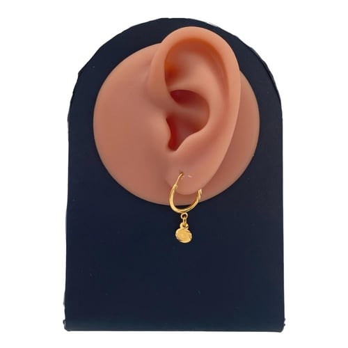 حلق ذهب عيار 21 الوزن 1.15 جرام