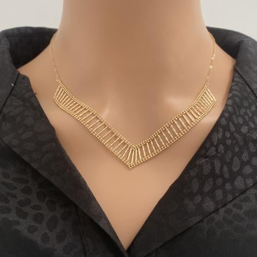 عقد ذهب عيار 18 الوزن 7.56 جرام
