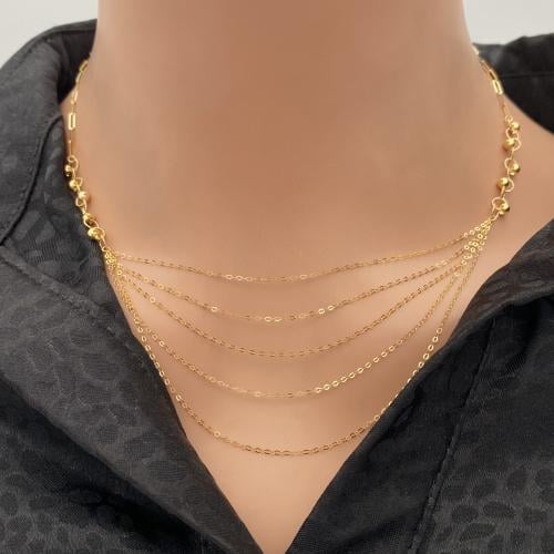 عقد ذهب عيار 18 الوزن 1.73 جرام