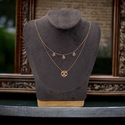 عقد ذهب دورين عيار 21 الانيق الوزن 1.5 جرام