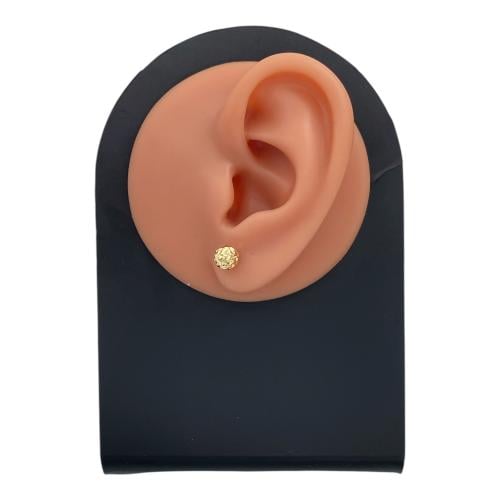 حلق ذهب عيار 18 الوزن 1.35 جرام