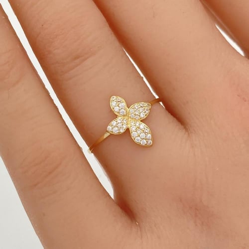 خاتم ذهب عيار 18 الوزن 0.63 جرام